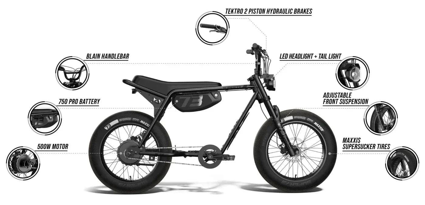 ZX (SE) Legacy Blackout- Super73 Electric Bike - Image 7